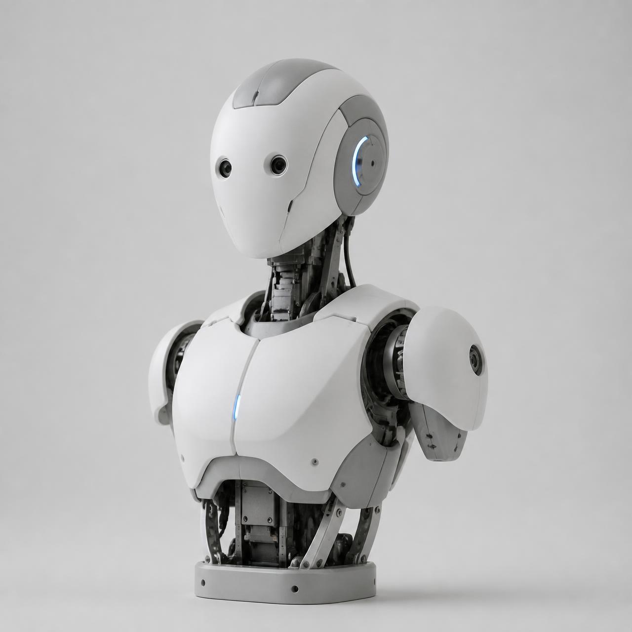 Concept study of a small humanoid robot torso and head prototype