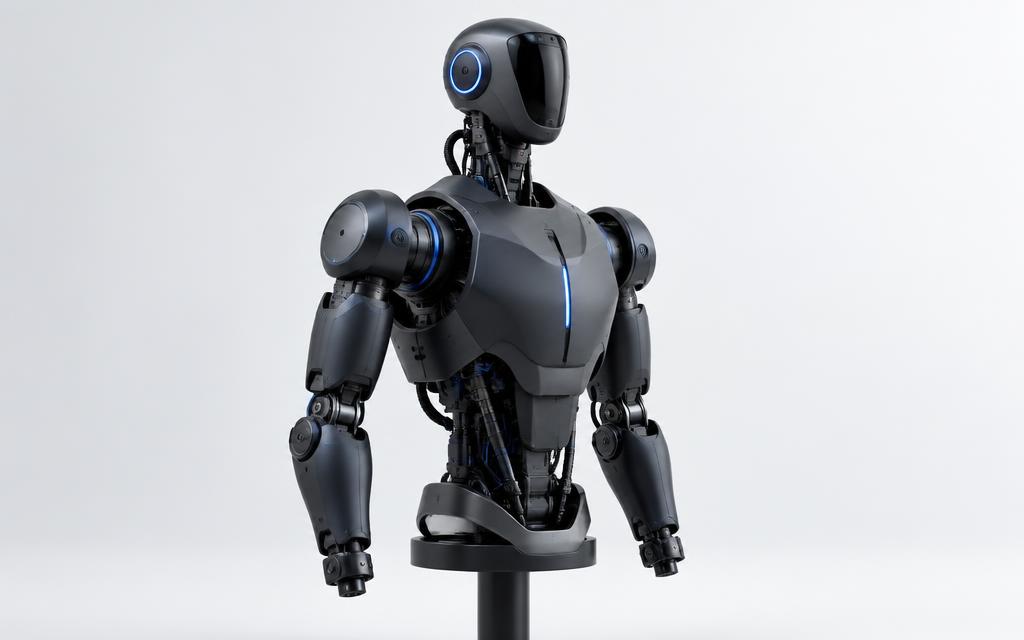 Concept render of the Spera humanoid robot torso platform